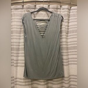 Women's Green Sleeveless Top
